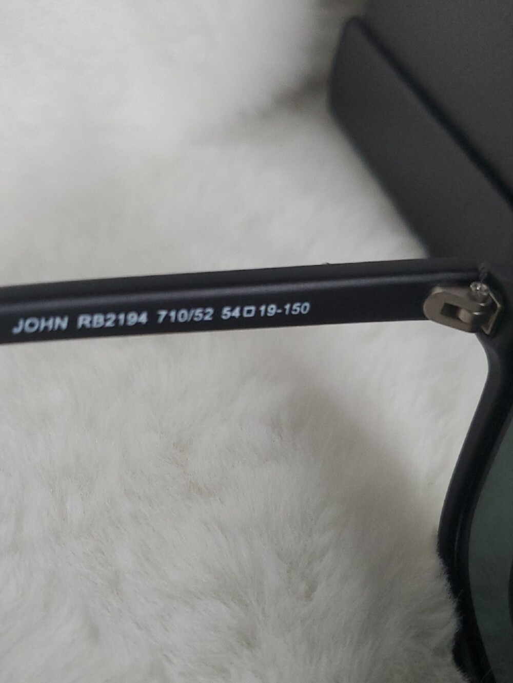 Ray-Ban Matte Black Sunglasses with Dark Green Lenses - Picture 9 of 9